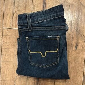 Levi's Dark Blue Jeans with Yellow Stitching